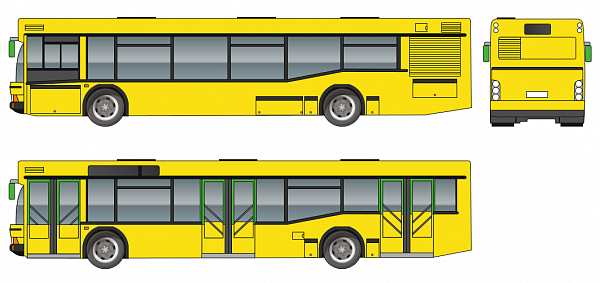 Реклама на Автобусах (ЛИАЗ) Брендирование бортов 